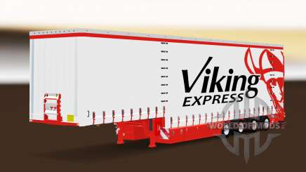 Cortina semi-reboque Krone Viking Express para Euro Truck Simulator 2