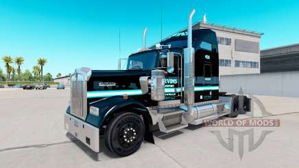 Pele Ervins de Transporte em caminhão Kenworth W900 para American Truck Simulator