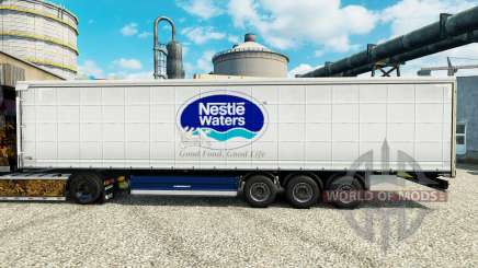 A nestlé Waters pele para reboques para Euro Truck Simulator 2