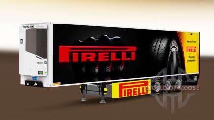 Semi-reboque frigorífico Chereau Pirelli para Euro Truck Simulator 2