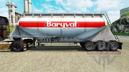 Pele Baryval semi-reboque de cimento para Euro Truck Simulator 2