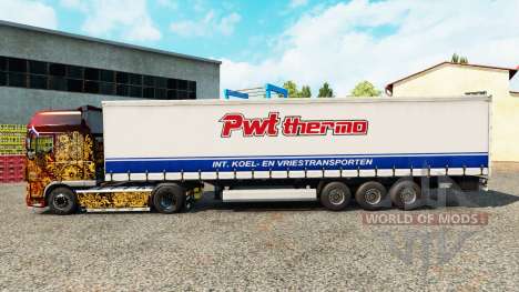 Pele PWT Termo em uma cortina semi-reboque para Euro Truck Simulator 2