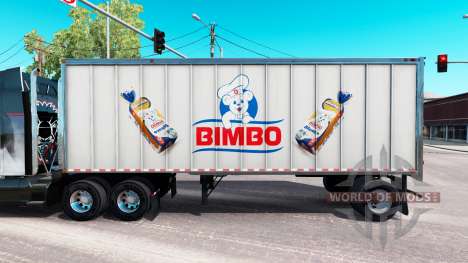 Pele Bimbo no metal trailer para American Truck Simulator