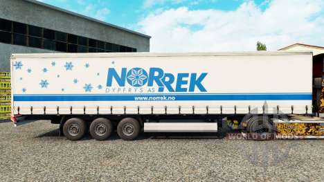 Pele Norrek em uma cortina semi-reboque para Euro Truck Simulator 2