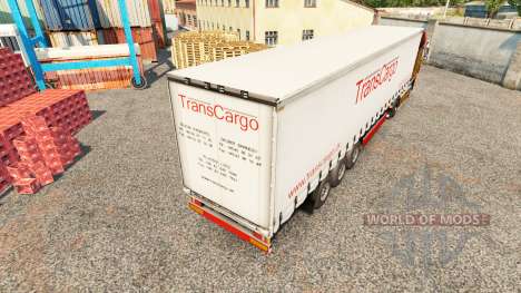 TransCargo pele para cortina semi-reboque para Euro Truck Simulator 2