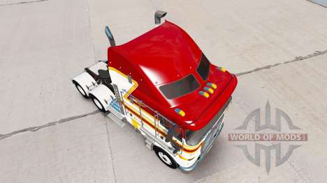 Скин Branco e Marrom Faixa на Kenworth K200 para American Truck Simulator