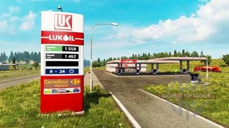 Novas cores para a estação de gás v0.5 para Euro Truck Simulator 2