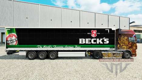 Pele Becks em uma cortina semi-reboque para Euro Truck Simulator 2