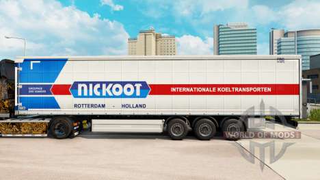 Pele Nickoot em uma cortina semi-reboque para Euro Truck Simulator 2