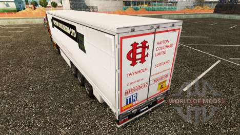 Pele Hayton Coulthard Ltd em cortina semi-reboqu para Euro Truck Simulator 2