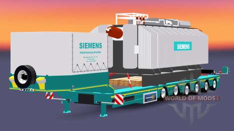 Baixa varrer com a carga do transformador Siemen para Euro Truck Simulator 2