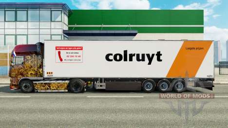 Semi-reboque frigorífico Chereau Colruyt para Euro Truck Simulator 2