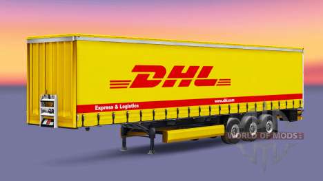 Pele DHL Express & Logística no trailer para Euro Truck Simulator 2