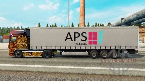 Pele APS em uma cortina semi-reboque para Euro Truck Simulator 2