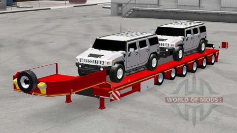 Baixa varrer com carros Hummer para American Truck Simulator