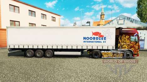 Pele Noordzee em uma cortina semi-reboque para Euro Truck Simulator 2