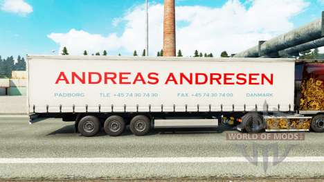 Pele Andreas Andresen na cortina semi-reboque para Euro Truck Simulator 2