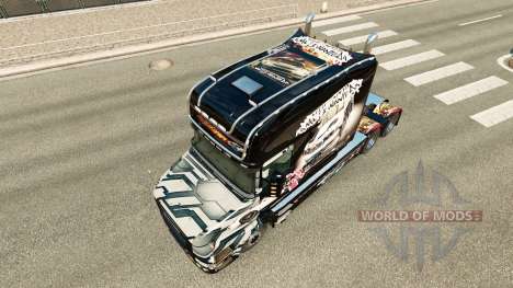 Pele NFS Most Wanted para o caminhão Scania T para Euro Truck Simulator 2