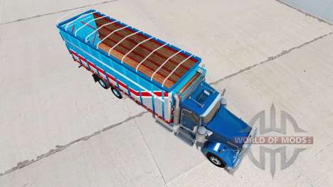 O corpo de van tipo de Kenworth W900 para American Truck Simulator