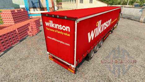 Pele Wilkinson em uma cortina semi-reboque para Euro Truck Simulator 2