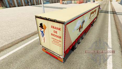 Pele de Frank Ridder em uma cortina semi-reboque para Euro Truck Simulator 2