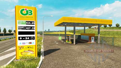 Novas cores para a estação de gás v0.5 para Euro Truck Simulator 2