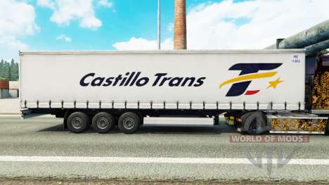 Pele Castillo Trans em uma cortina semi-reboque para Euro Truck Simulator 2
