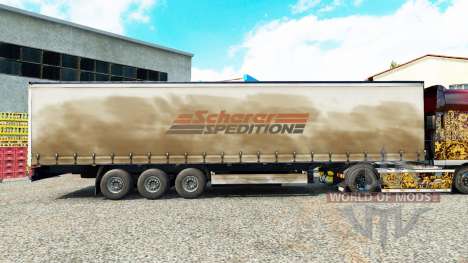 Pele Spedition Scherer em uma cortina semi-reboq para Euro Truck Simulator 2