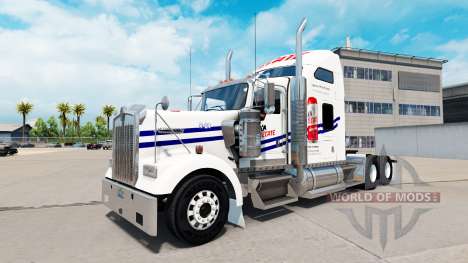 A pele em Tecate caminhão Kenworth W900 para American Truck Simulator