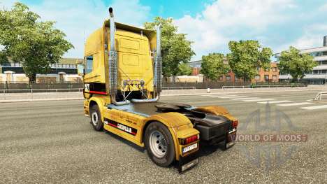 A pele suja da Caterpillar tractor Scania para Euro Truck Simulator 2