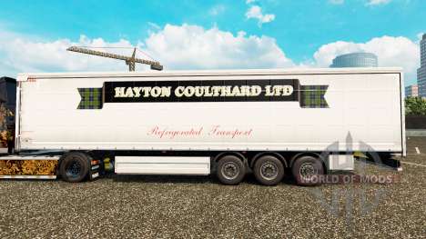 Pele Hayton Coulthard Ltd em cortina semi-reboqu para Euro Truck Simulator 2