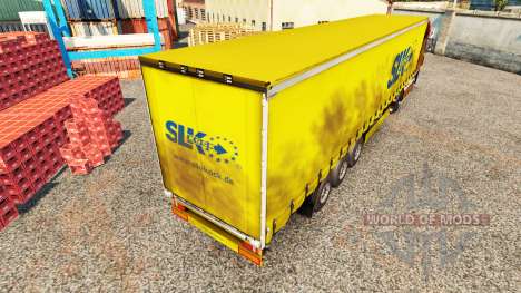 Pele SLK Kock GmbH em uma cortina semi-reboque para Euro Truck Simulator 2