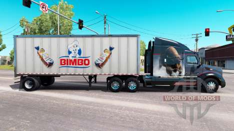 Pele Bimbo no metal trailer para American Truck Simulator