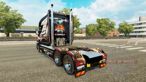 Pele NFS Most Wanted para o caminhão Scania T para Euro Truck Simulator 2