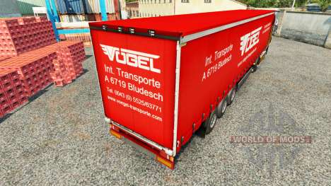 Pele Vogel em uma cortina semi-reboque para Euro Truck Simulator 2