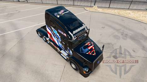 Bandeira americana pele para a Volvo caminhões V para American Truck Simulator