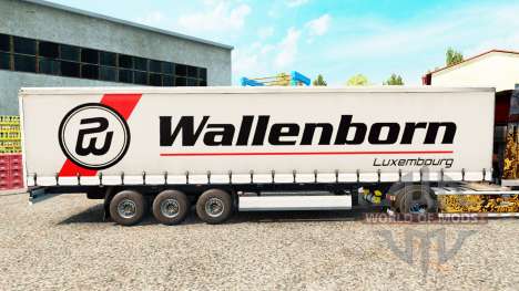 Wallenborn pele no trailer cortina para Euro Truck Simulator 2