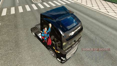 Superman pele para a Volvo caminhões para Euro Truck Simulator 2