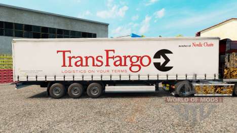 Pele Trans Fargo em uma cortina semi-reboque para Euro Truck Simulator 2