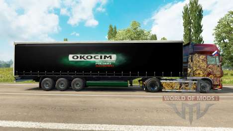 Pele Okocim em uma cortina semi-reboque para Euro Truck Simulator 2