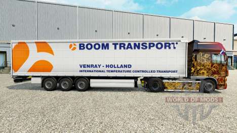 Pele Boom de Transporte no semi-reboque cortina para Euro Truck Simulator 2