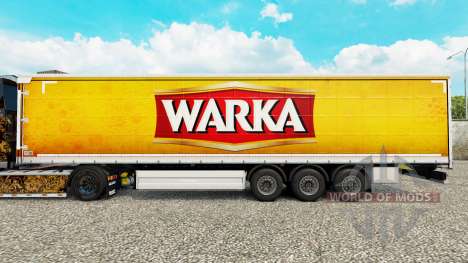 Pele Warka cortina semi-reboque para Euro Truck Simulator 2