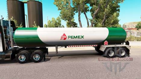 Pele v3 Pemex gás semi-tanque para American Truck Simulator