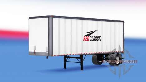 Pele Vermelha Clássico no trailer para American Truck Simulator