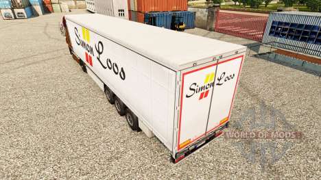 Simon Loos pele cortina semi-reboque para Euro Truck Simulator 2