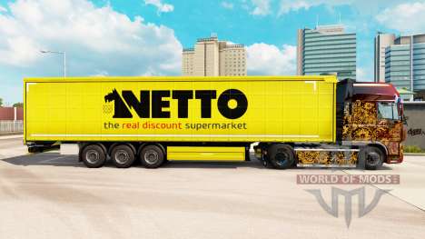 Pele Netto em uma cortina semi-reboque para Euro Truck Simulator 2