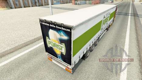 Pele Forst em uma cortina semi-reboque para Euro Truck Simulator 2