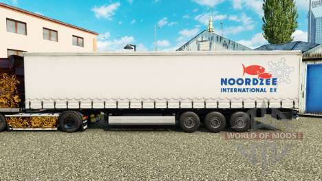 Pele Noordzee em uma cortina semi-reboque para Euro Truck Simulator 2