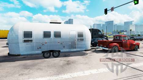 Trailer Airstream no trânsito para American Truck Simulator