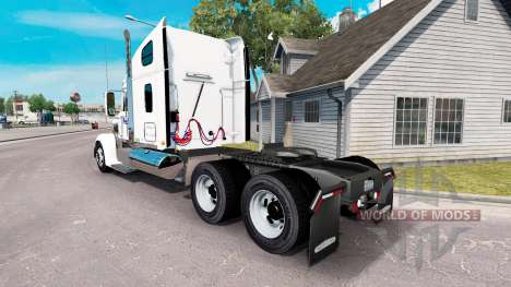 A pele da FedEx caminhão Freightliner Coronado para American Truck Simulator